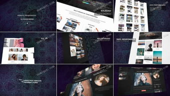 网页设计开发或网站产品宣传的AE模板